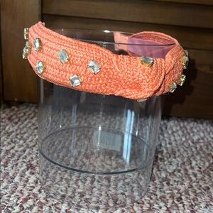 Embellished Orange Headband